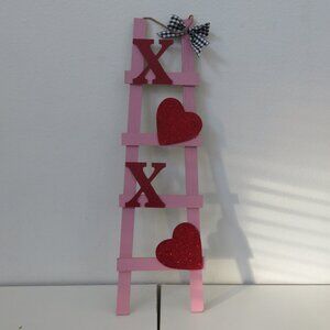Valentines Sign Decor XOXO / Heart Red, Pink Hang Or Prop Up